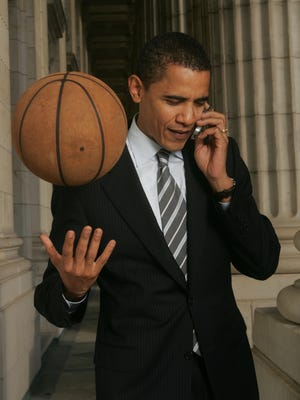 Basketball is linked to Barack Obama more closely than any sport to any other president.