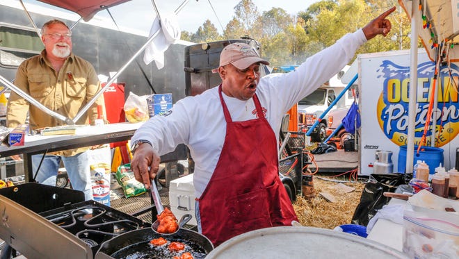 The competition draws in nearly 100 master barbecue teams from all over the world to compete in seven categories: chicken, pork ribs, pork shoulder/butts, beef brisket, dessert, cook's choice and Jack Daniel's sauce.