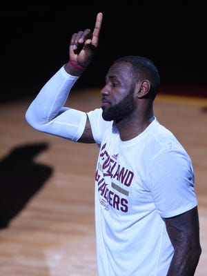 Cleveland Cavaliers forward LeBron James (23) and his team will be trying to repeat for a title this season.
