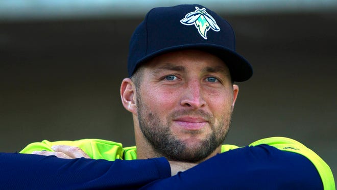 April 7: Tim Tebow goes 1-for-5 in his second minor league game.