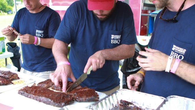 The Blue Ridge BBQ & Music Festival is held in Tryon, N.C., every year. The two-day festival is free Friday from 10 a.m. to 2 p.m., and admission is $8 at all other times. To sample barbecue, you'll have to purchase some Barbecue Bucks, which can be redeemed at the refined selection of barbecue vendors. The Blue Ridge BBQ & Music Festival focuses on quality barbecue, inviting only a select group of restauranteurs and barbecue chefs to join.