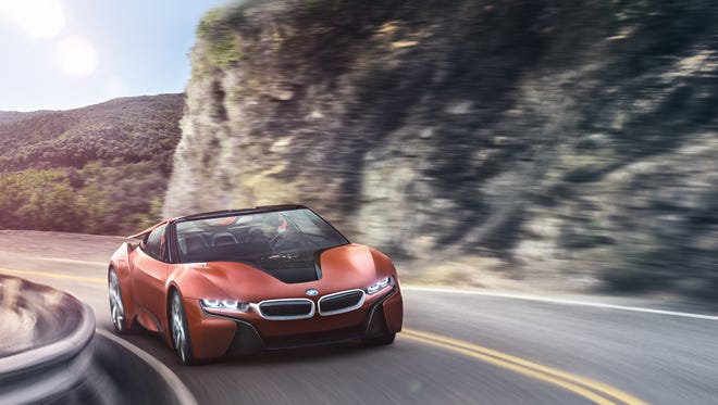 A concept photo released by BMW  suggests what the automaker's forthcoming autonomous vehicle, developed in partnership with Intel and Mobileye, might look like.