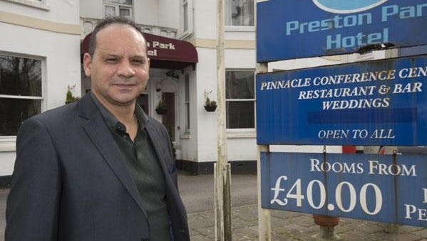 Rovertos Savvides, the manager of the Preston Park Hotel in Brighton, England.