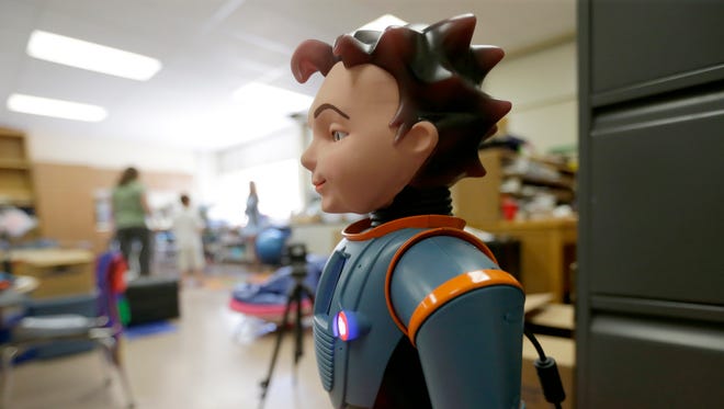 Milo, the robot, helps children on the Autistic Spectrum Disorder learn better in the classroom.