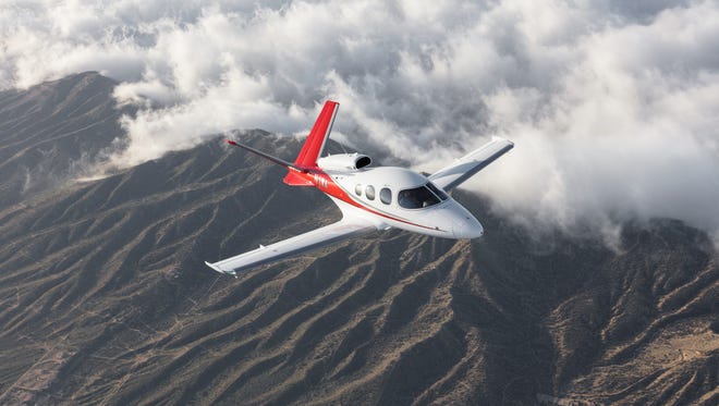 With a range of around 1,300 miles and a top speed of 345 mph, the Vision Jet is meant for regional trips, though it can also make cross-country journeys with a few stops to refuel.