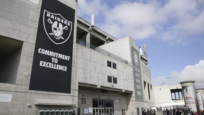 The Raiders have been tenants at the Oakland Coliseum since 1995.