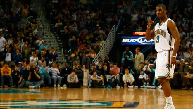 2008: The New Orleans Hornets defeat the Denver Nuggets at home.