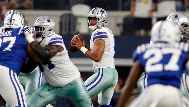 Cowboys QB Dak Prescott was the NFL offensive rookie of the year in 2016.
