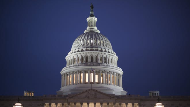 The U.S. Capitol at dawn on April 7, 2017.