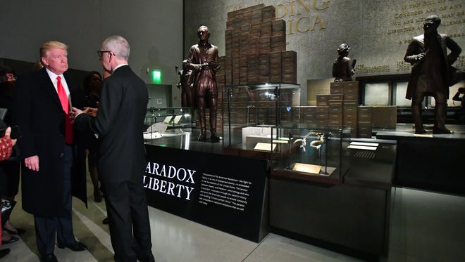 President Trump visits the Smithsonian National  Museum of African American History and Culture in Washington, D.C.