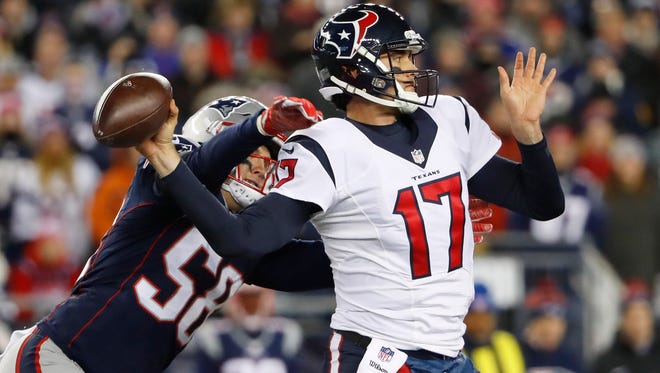 Browns at Texans, Week 6: Brock Osweiler, former Texans QB, will be given the chance to win the QB job in Cleveland.