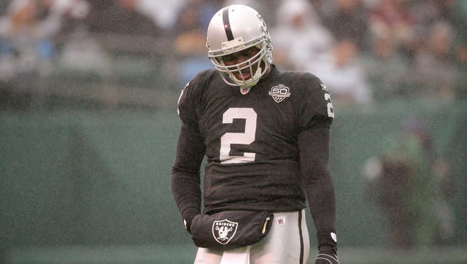 1. JaMarcus Russell, QB, Raiders (No. 1, 2007): Oakland paid $39 million for seven wins, 18 TD passes and 300 pounds of "passer." Worse, Russell came at the cost of picking Hall of Fame-caliber talents Calvin Johnson, Joe Thomas, Adrian Peterson, Patrick Willis and Darrelle Revis.